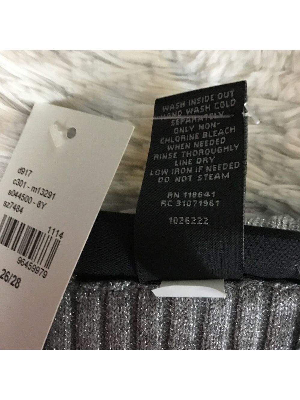 Lane Bryant silver metallic stretchy long sleeve sweater Woman’s 26/28 - Picture 5 of 16